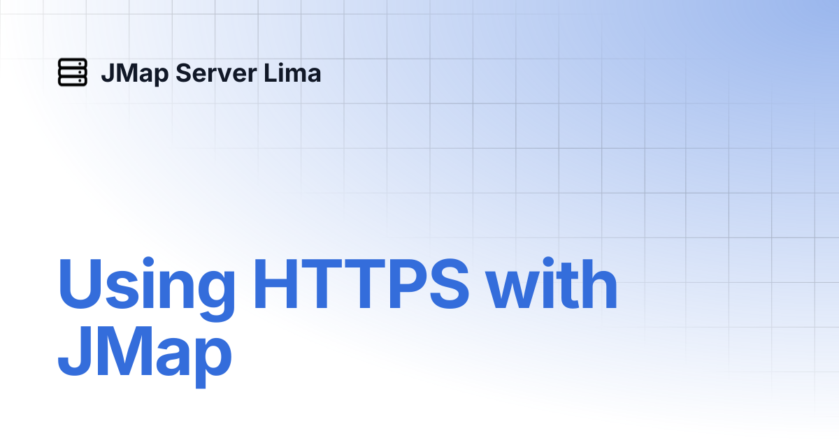 Using HTTPS with JMap | English | JMap Server Lima