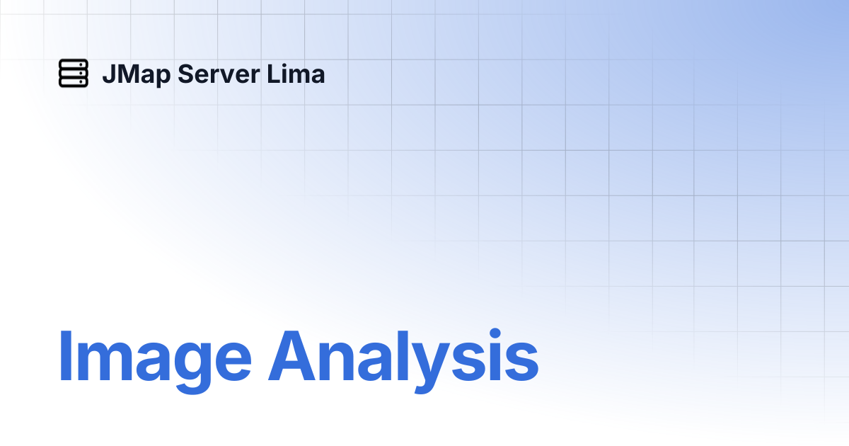 Image Analysis | Français | JMap Server Lima