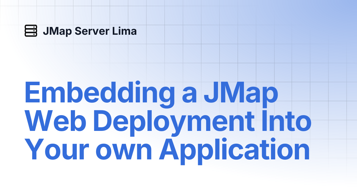 Embedding a JMap Web Deployment Into Your own Application | JMap Server ...